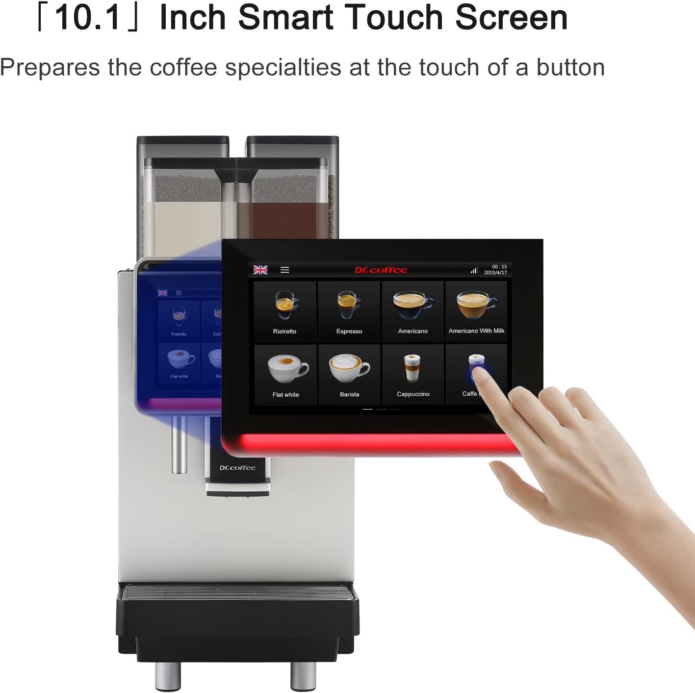 Dr. Coffee F2 Plus Quad Hopper Automatic Coffee Machine